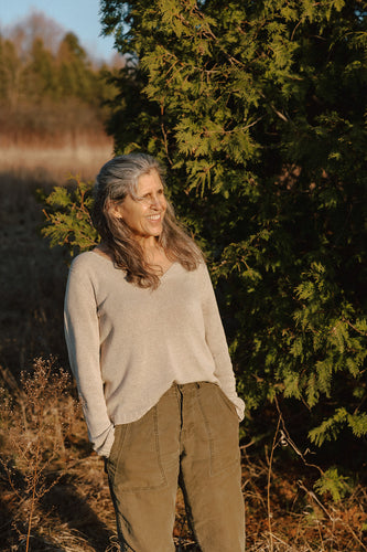 The Linen Blend V-Neck